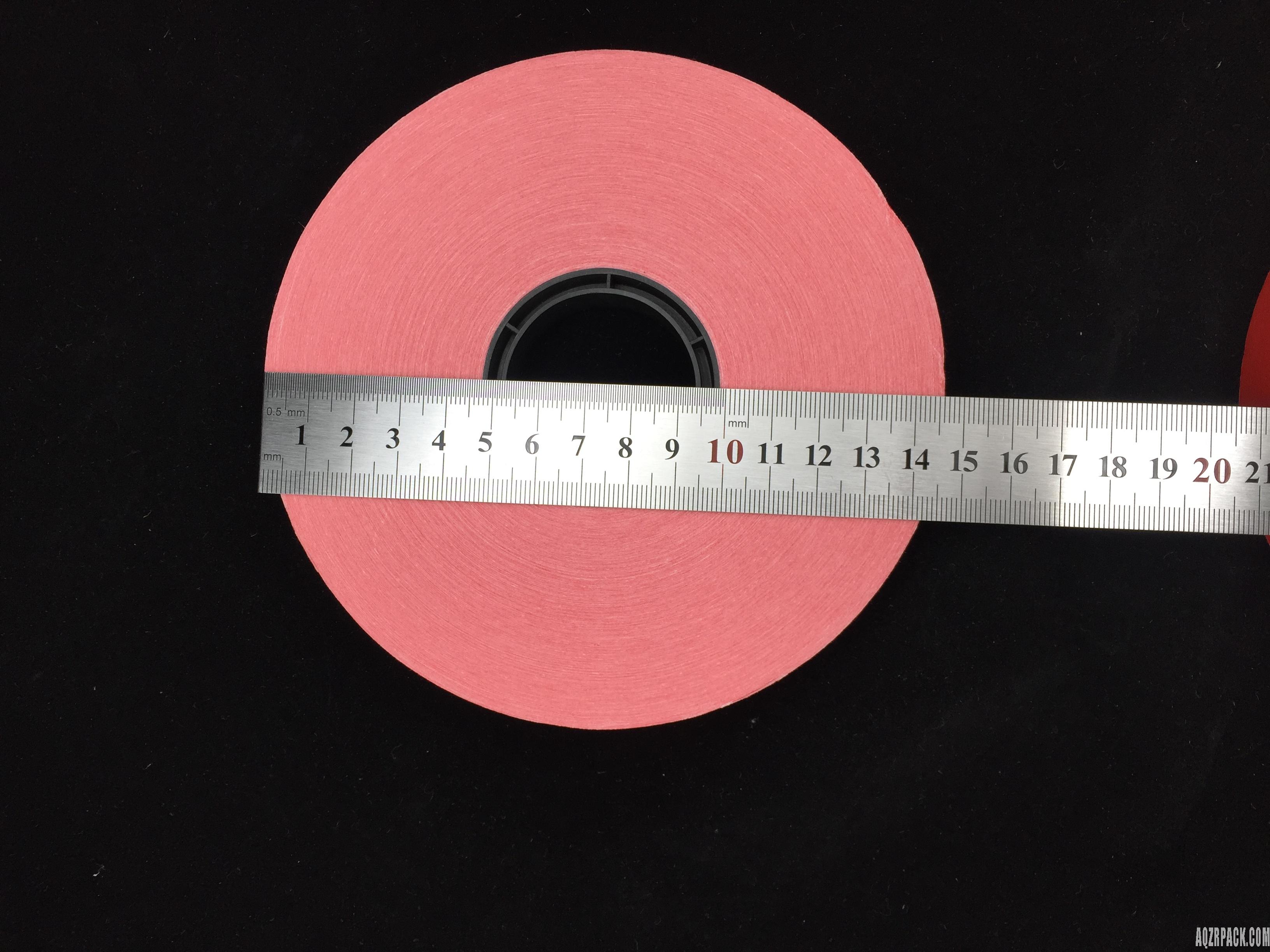 Red color banding paper roll 20mm width