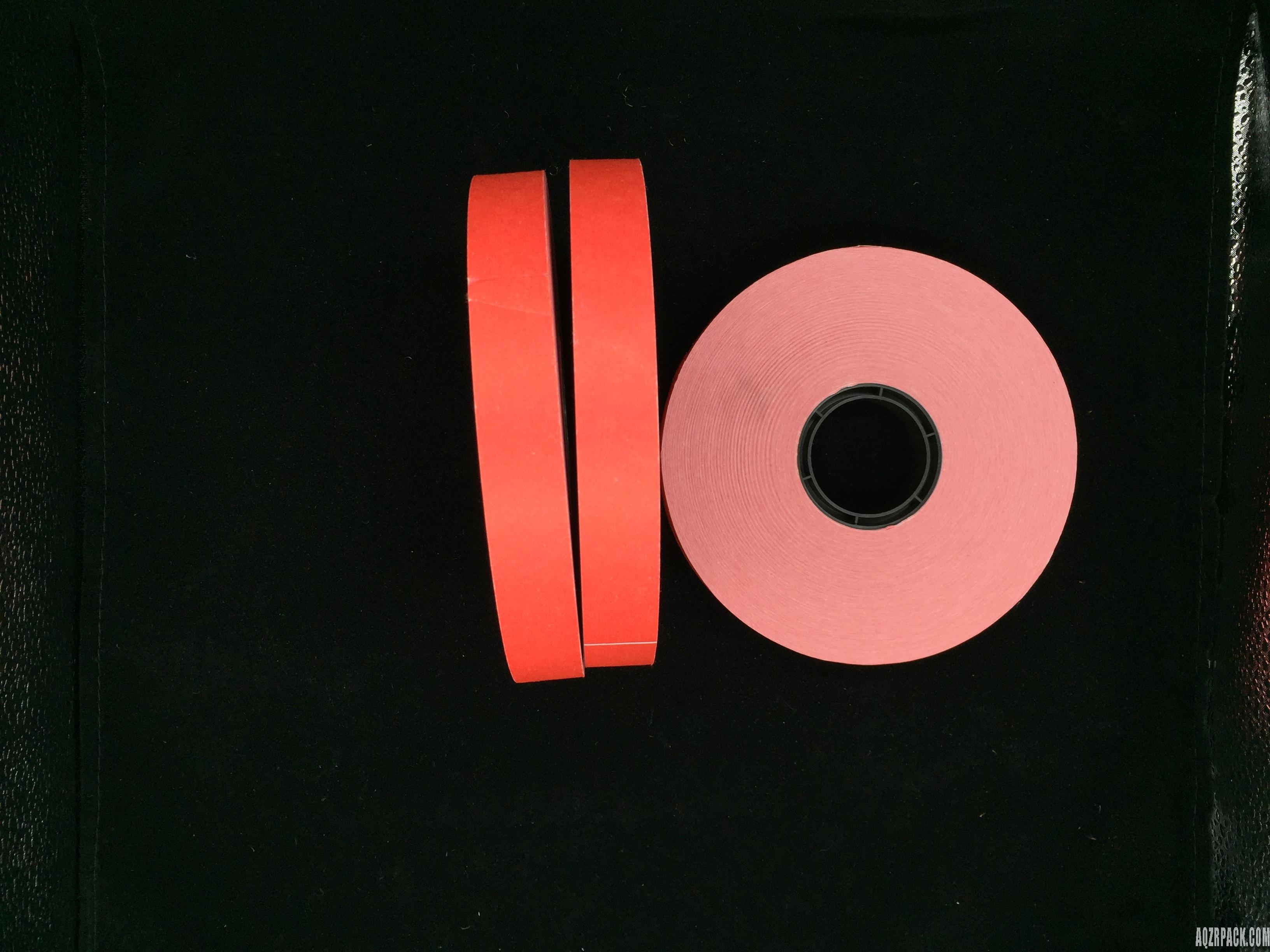 Red color banding paper roll 20mm width