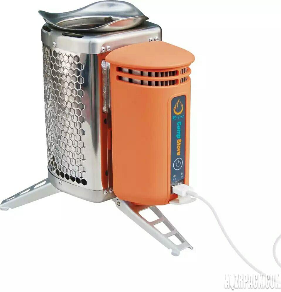 Camp stove that could be carried by yourself also could charge your phone