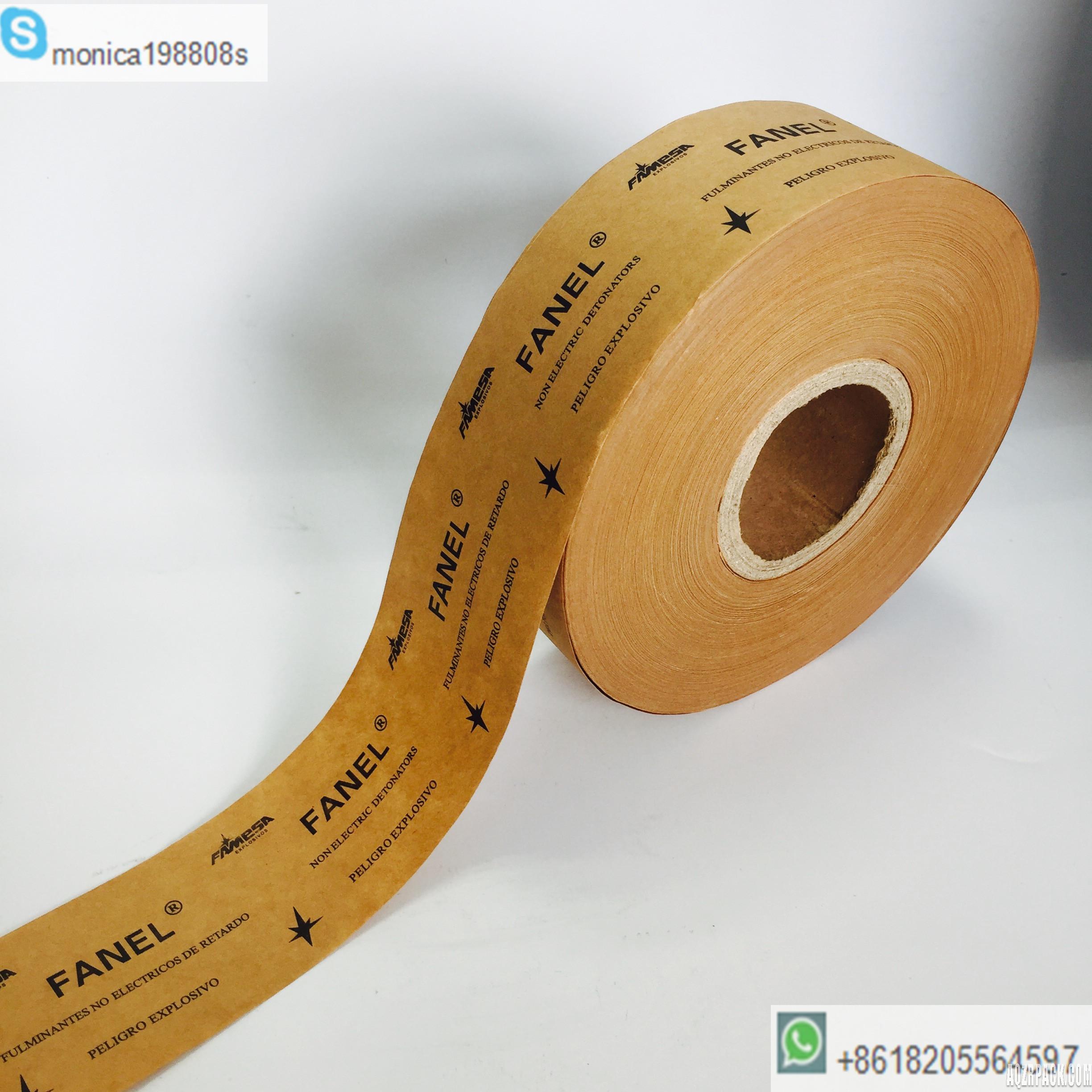 40mm width kraft plain banding paper tape