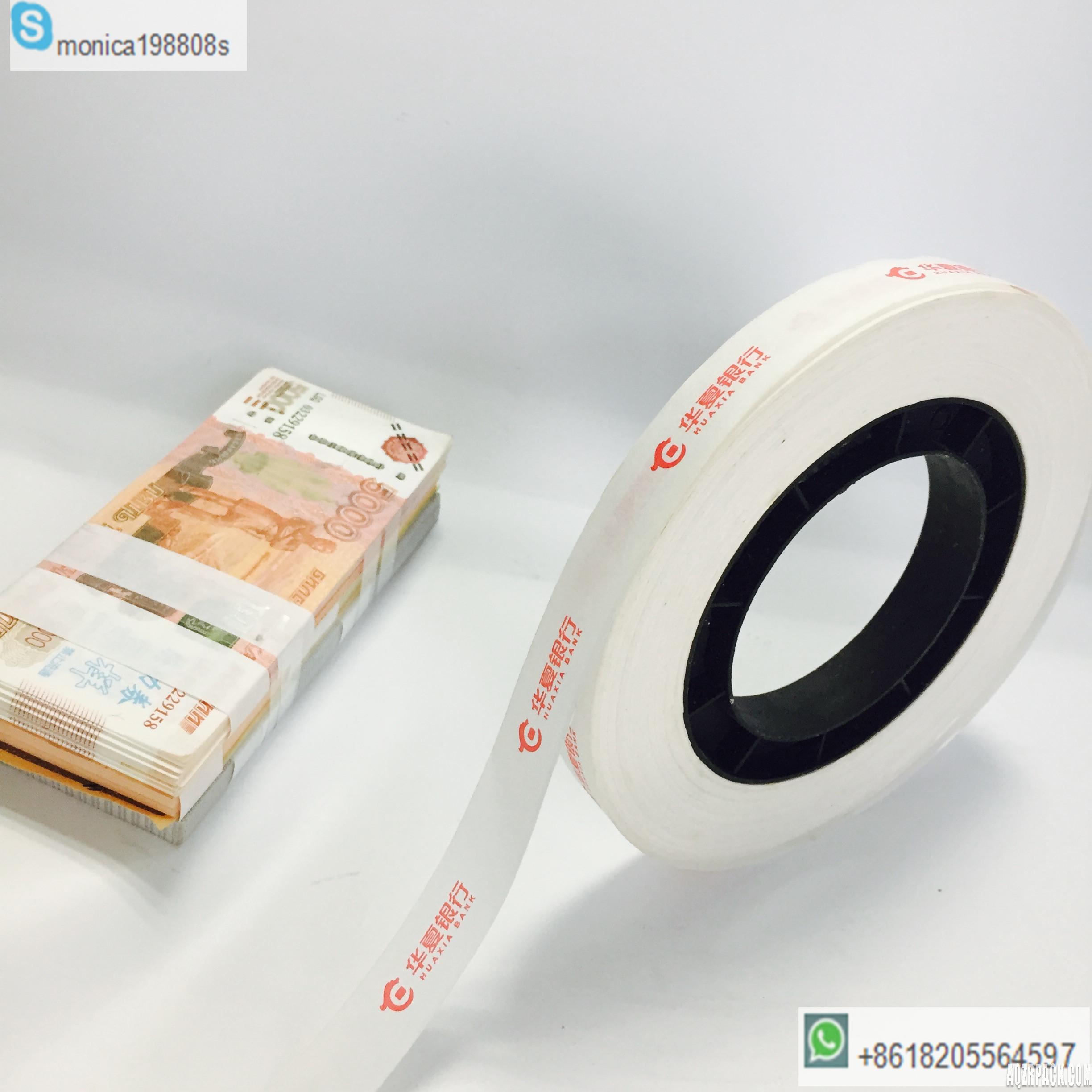 Width 20mm tape roll low temp heat banknote binding paper roll