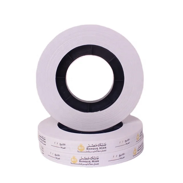 Width 20mm tape roll low temp heat banknote binding paper roll